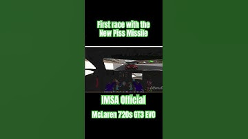 Took the new toy to race. IMSA official #iracingofficial #mclaren #simracing