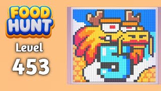 Food Hunt Pixel puzzle level 453 walkthrough solution gameplay 