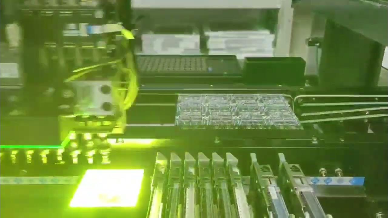 8 heads high speed pick and place machine. YouTube