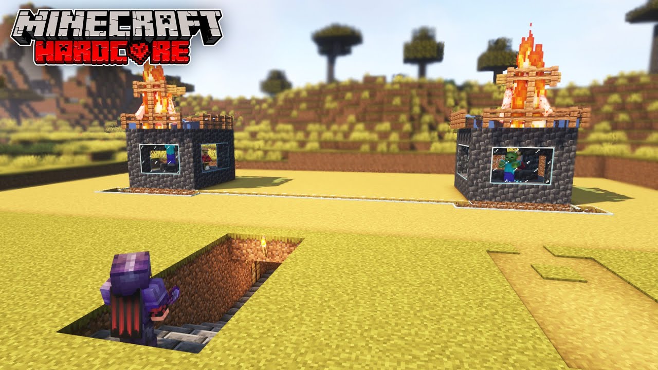 J'ai du FER ILLIMITÉ grâce à cette FERME en hardcore ! Minecraft Hardcore 1.19 #10