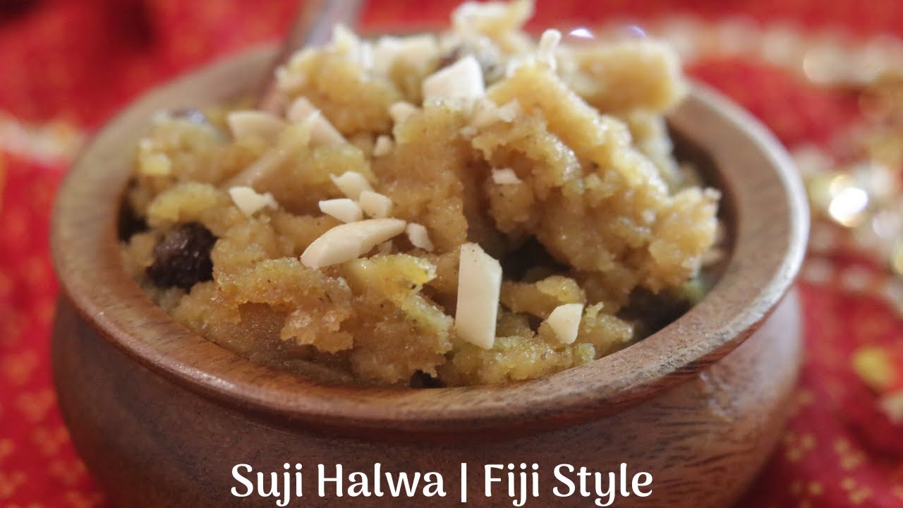 Suji Ke Halwa Fiji Style Fijian Suji Sooji Halwa with Vegan Options
