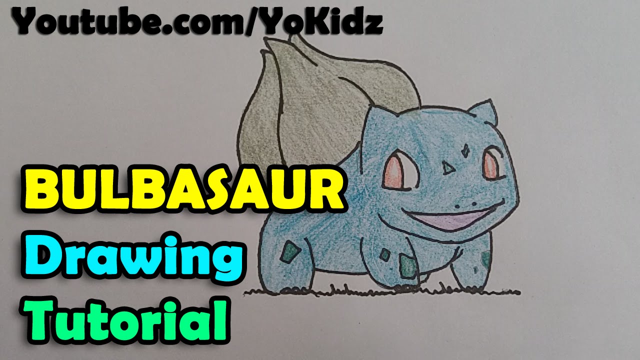 How To Draw Pokemon Go Bulbasaur For Kids Easy And Simple