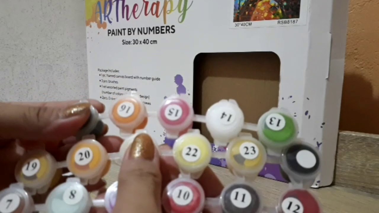 Art Therapy Paint by numbers YouTube