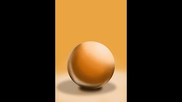 How to create 3d realistic ball on Procreate - Procreate Tutorial