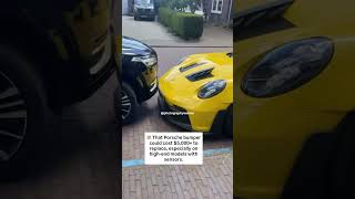 🚨Car Hits Porsche While Trying to Pull Out of Parking Spot #caraccident #porsche #accident #cars