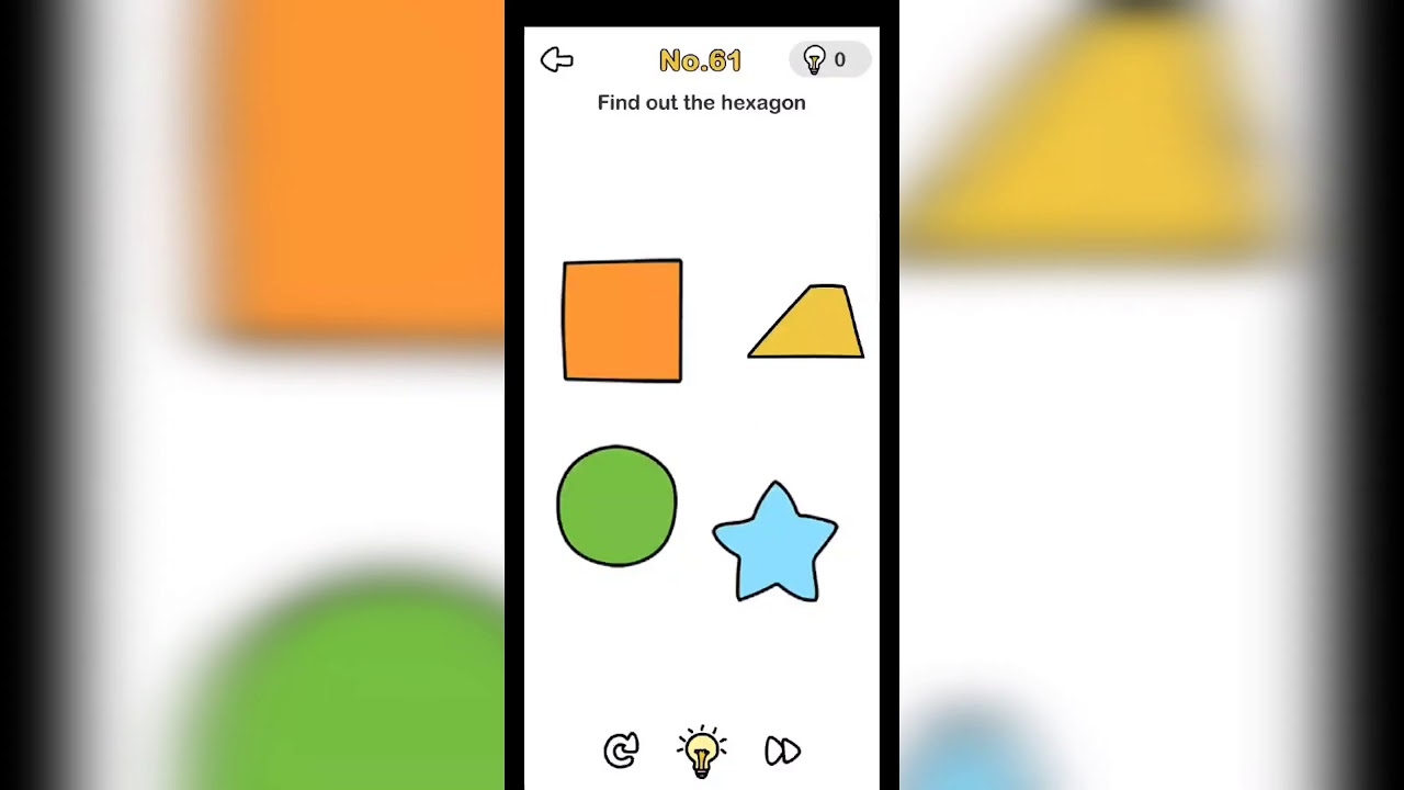 How to pass Brain out level 61? Find out the hexagon