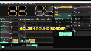 Golden Round Border | Resolume plugin #vjshravan #resolume