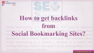 Free Social Bookmarking Submission Sites List