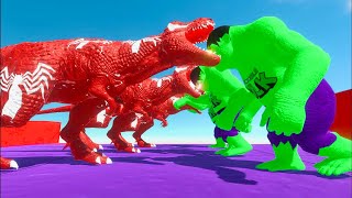 Dinosaurs Carnage T-Rex Vs Hulk Goro Animal Revolt Battle Simulator