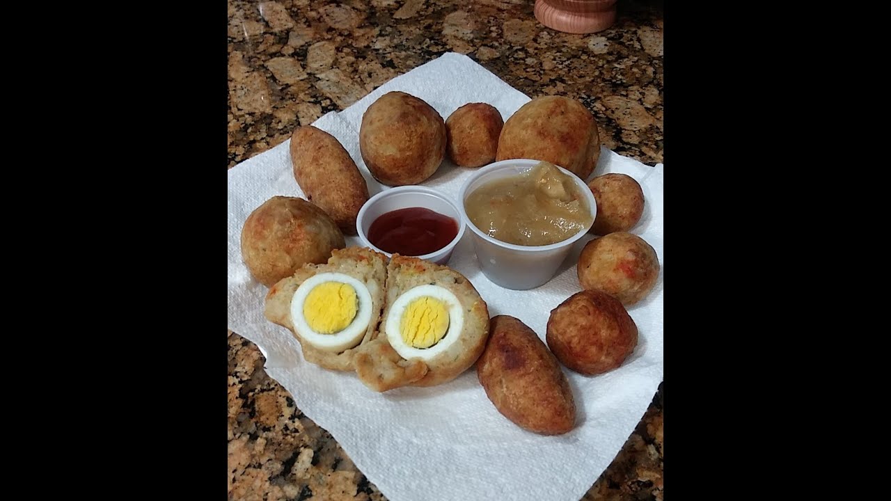 Potato( aloo) Balls; Egg Balls and Chicken Balls.
