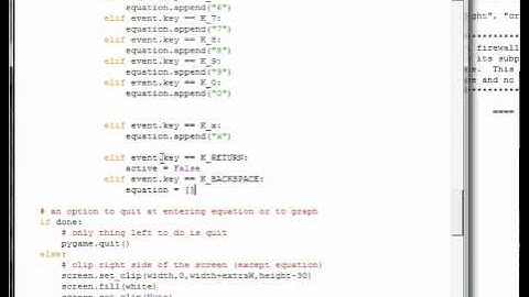 Python-Pygame Lesson: My Grapher (pt 6) graphing tricks + math functions