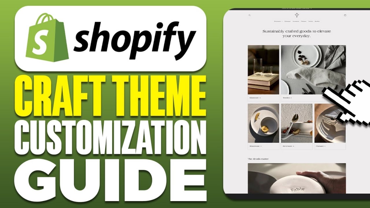 Shopify Craft Theme Customization Guide (2025) - YouTube