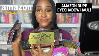 AMAZON EYESHADOW PALETTES AND DUPES! #makeup #dupes #makeupdupes #amazon #amazonfinds #amazonfinds