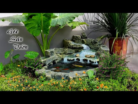 Video Hướng dẫn cách làm một bể cá sân vườn đẹp từ xi măng... - youtube