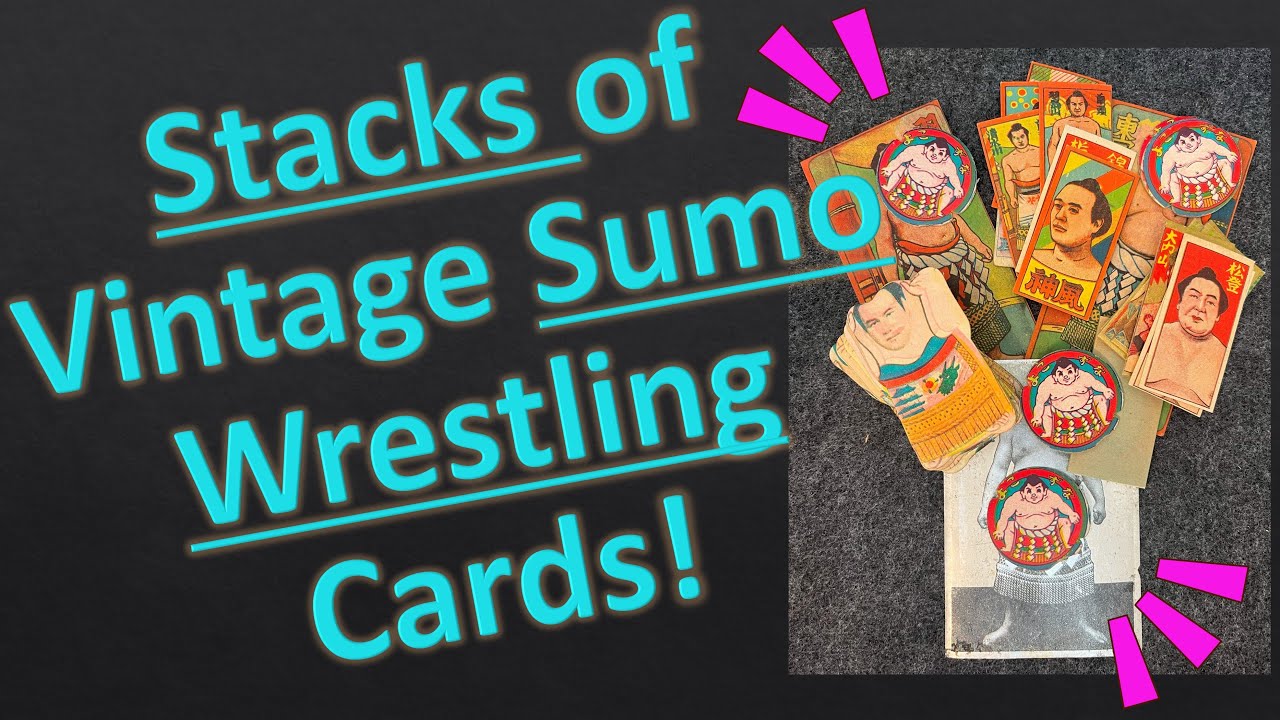 STACKS of Vintage Sumo Wrestling Cards!