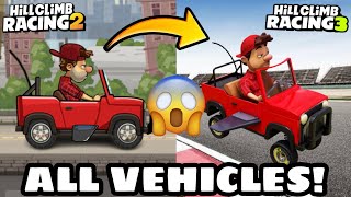 OFFICIAL!? ALL VEHICLES IN 3D MODEL!! - Hill Climb Racing 2/3 screenshot 4