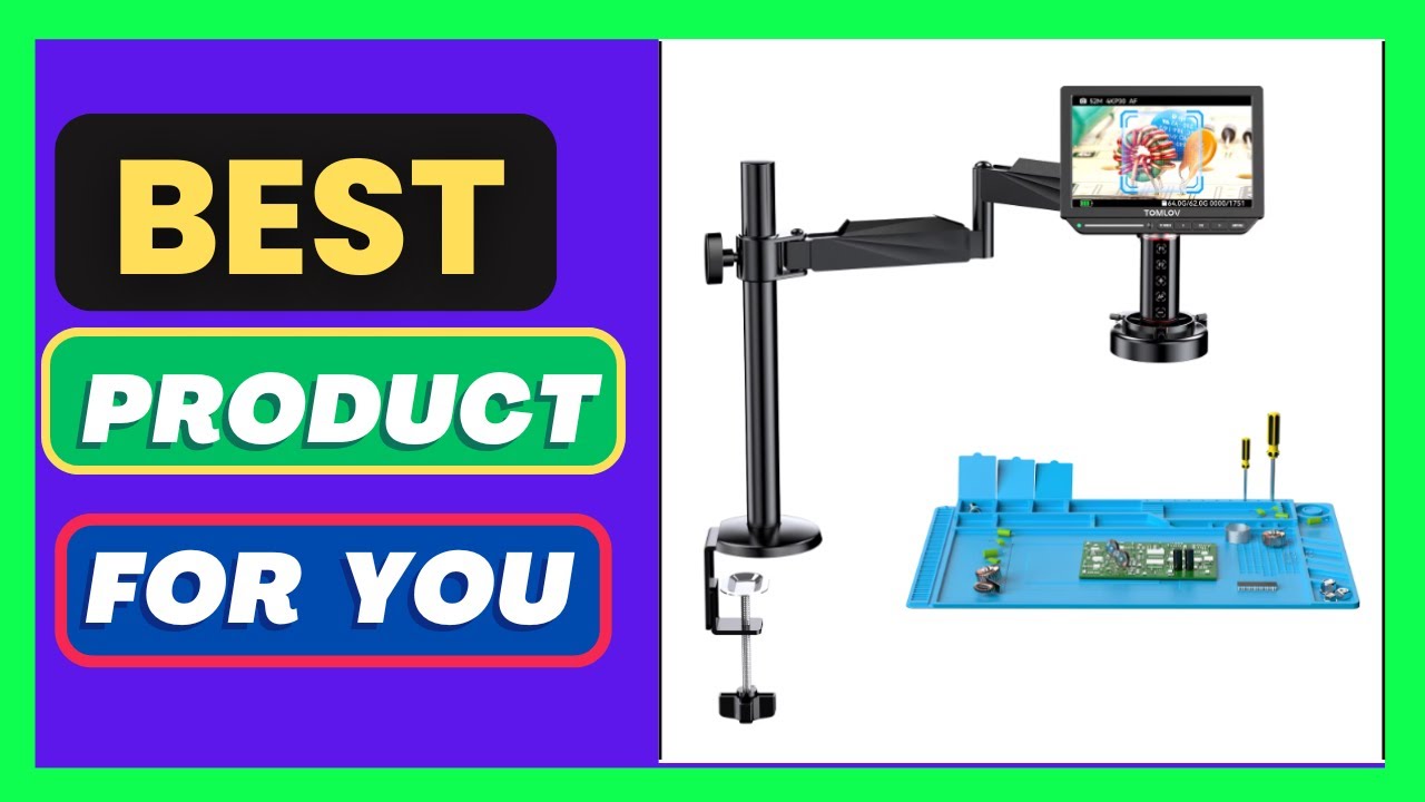 TOMLOV Autofocus 4K Digital Microscope 2000X 8" TM4K