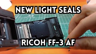 full process: new light seals for vintage point and shoot camera - Ricoh FF-3 AF #camerarepair