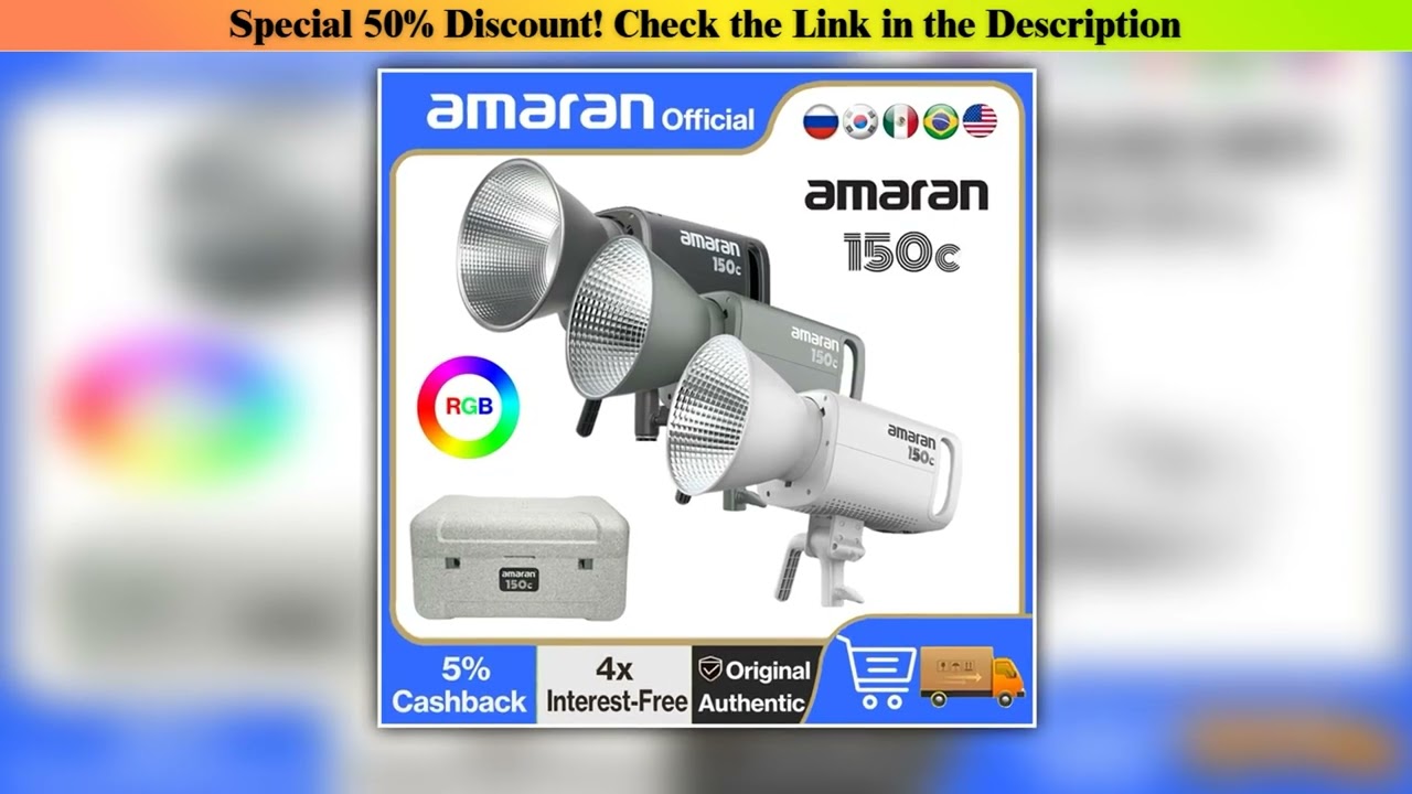 Amaran 150c Rgbww — Top Picks (2025): Amaran 150c Rgbww LED Video Light Photography