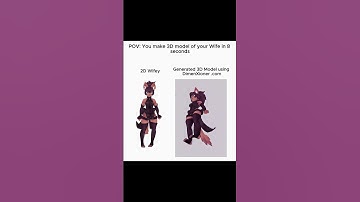 2D to 3D using AI model DimenXioner #3d #3dprinting #3dmodeling