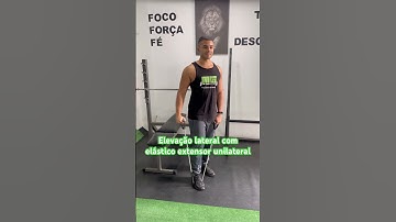 Elevação lateral com elástico extensor unilateral - prof. Matheus Gomes