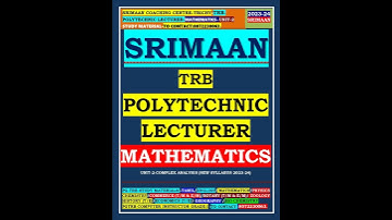 TRB-POLYTECHNIC LECTURER: MATHEMATICS-COMPLEX ANALYSIS NOTES #SHORTS