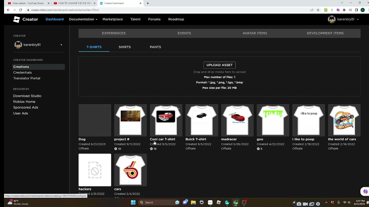 HOW TO MAKE UPLOAD T SHIRTS ON ROBLOX Tutorial YouTube 