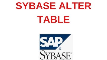 Sybase Tutorial for  Beginners : 2 Sybase Alter Table