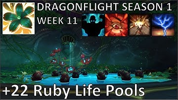 +22 Ruby Life Pools (Fortified) | Preservation Evoker PoV M+ | Dragonflight Mythic Plus