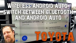 Enabling wireless android auto in your Toyota and how it differs from bluetooth. screenshot 5