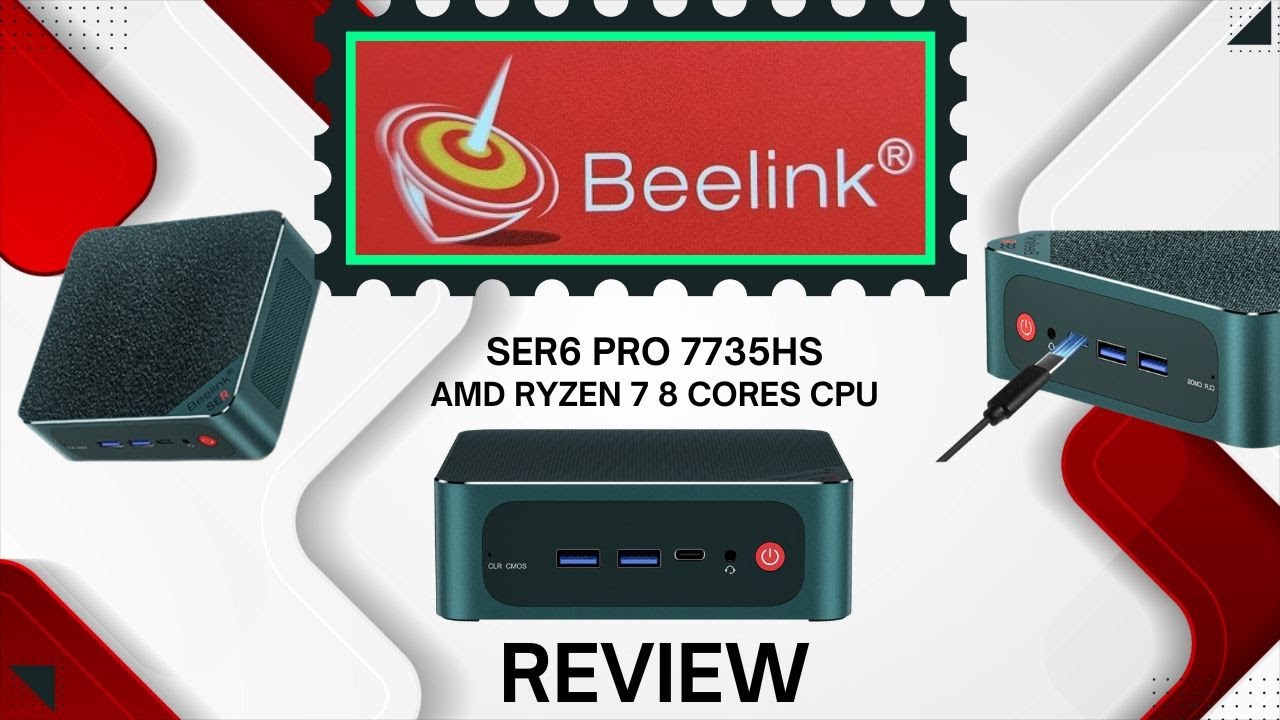 LIVE - Beelink SER6 PRO - AMD Ryzen 7 7735HS, 32GB, 500GB NVMe, WiFi6,  Triple Display Mini Gaming PC 