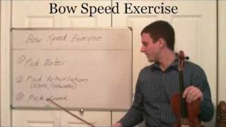 Learn Good Violin Bow Technique- Violin Bow Speed Exercise