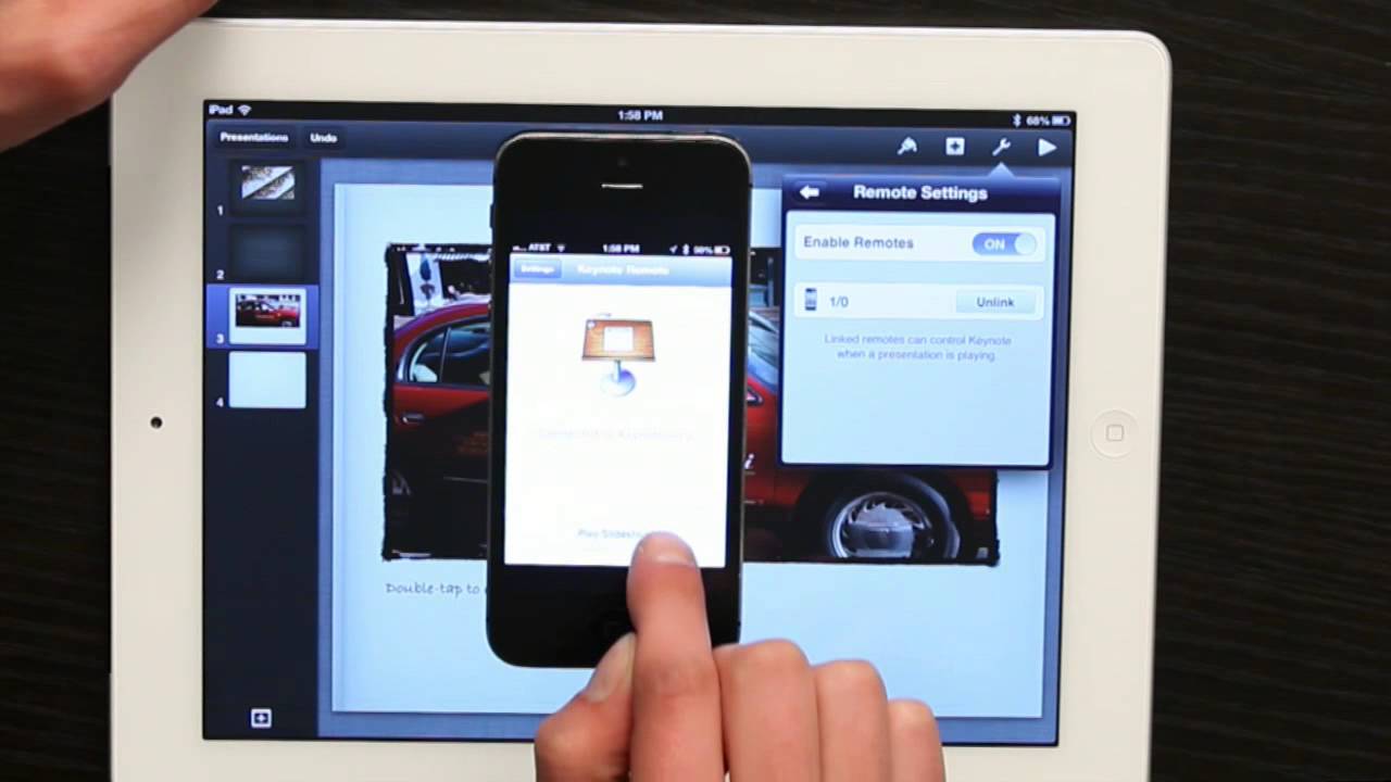 how to lock keynote presentation on ipad