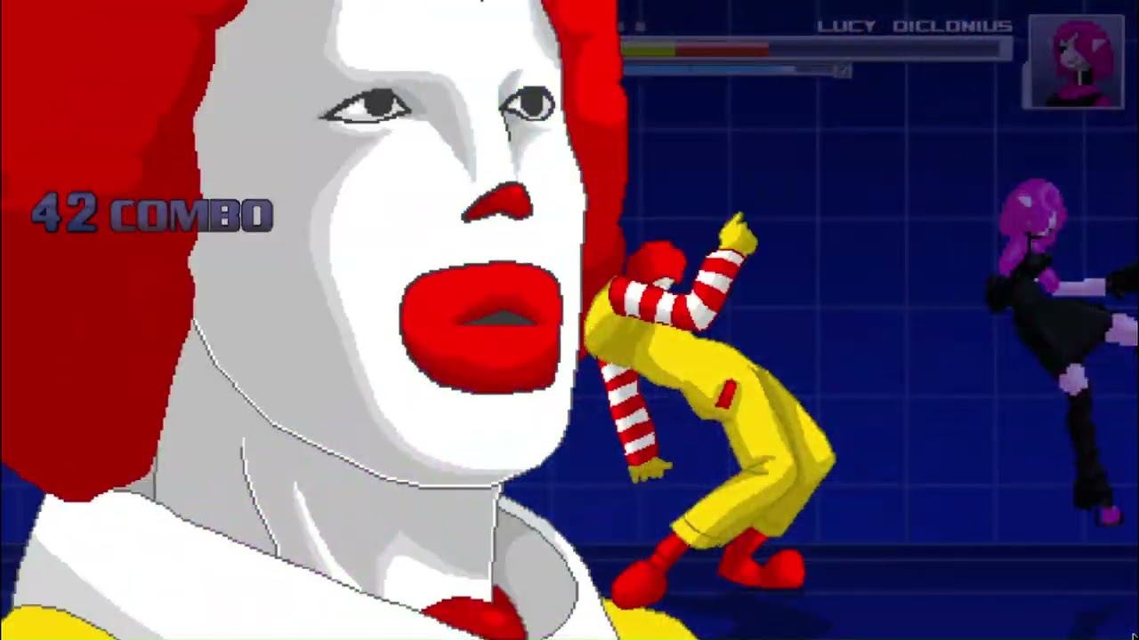 Ronald McDonald VS. Lucy Diclonius - MUGEN Pablisky48 K49GAMER 