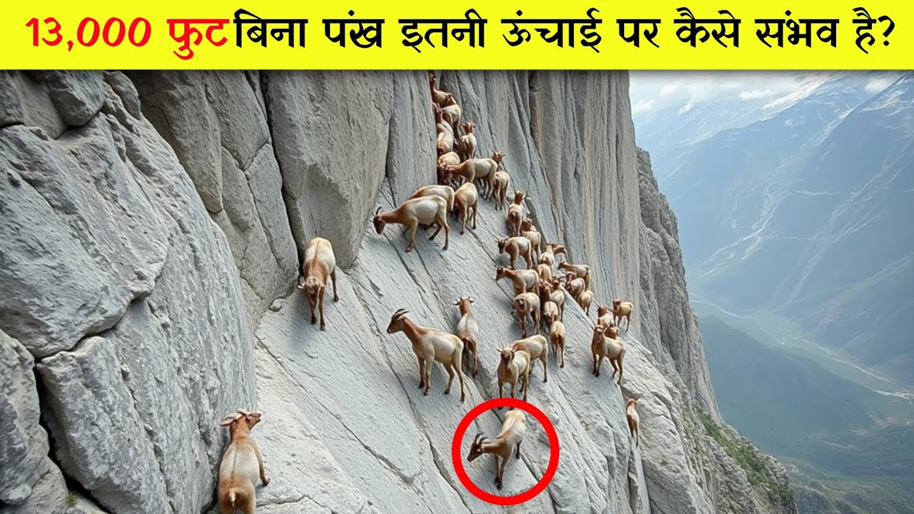 ये बकरियाँ बिना पंख के आसमान में घूमती रहती है  लेकिन कैसे? 😱| alpine ibex | Mountain Goats