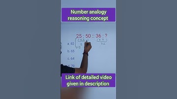 Number analogy reasoning concept #sscgd #sscresoning #numberanalogy #ssc #ssccgl #chsl #reasoning