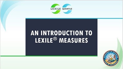 An Introduction to Lexile Measures