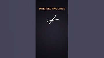 Introduction about intersecting lines #maths #intersectinglines #shorts