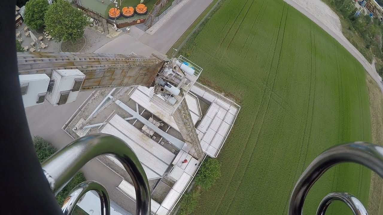 Zierer Star Shape Sky Jet Skyline Park 2018 POV Onride