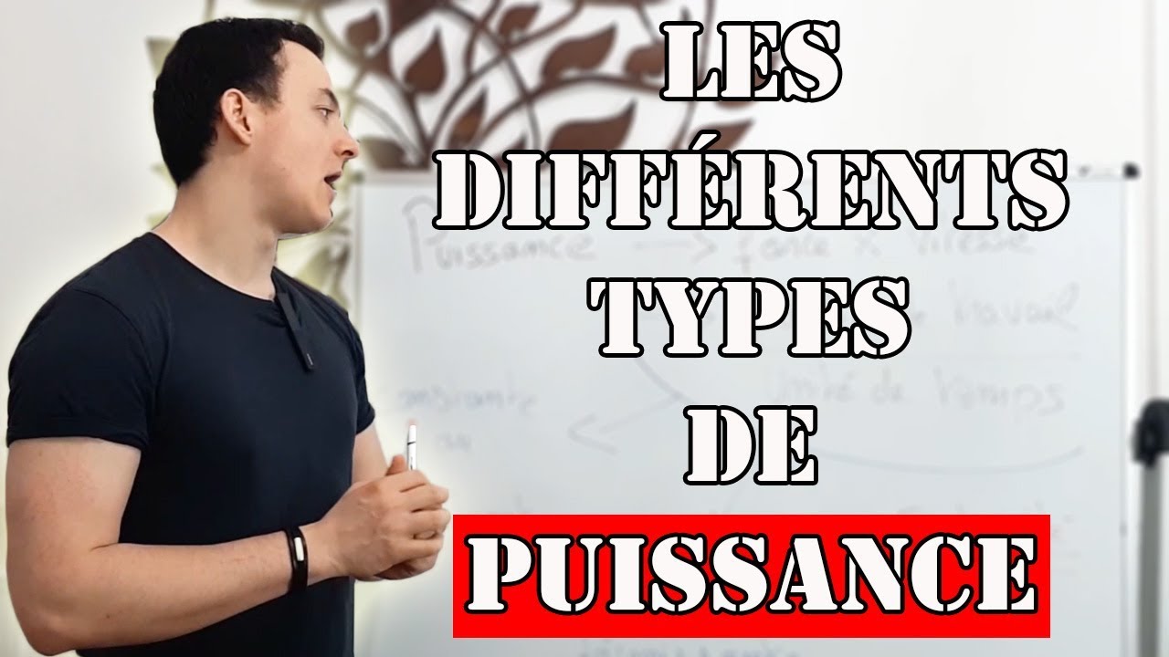 Quelle est la différence entre l'explosivité et la puissance ? Réponse concrète.