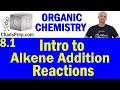 Alkene Addition Reactions Quiz