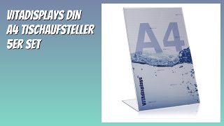 Bewertung 2026 Vitadisplays Din A4 Tischaufsteller 5Er Set. Infos