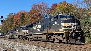 NS Intermodal Train 212 Flies Through Charlotte NC with NS leader 9788 (11-17-2021)