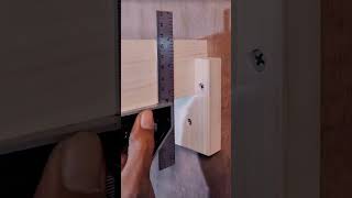 Genius Invisible Floating Shelf Woodworking Hack! #woodworking #shortvideo #shorts
