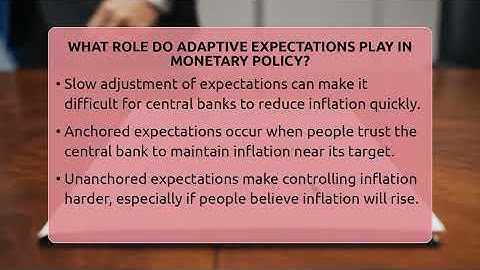 What Role Do Adaptive Expectations Play In Monetary Policy? - Inflation Insight Channel