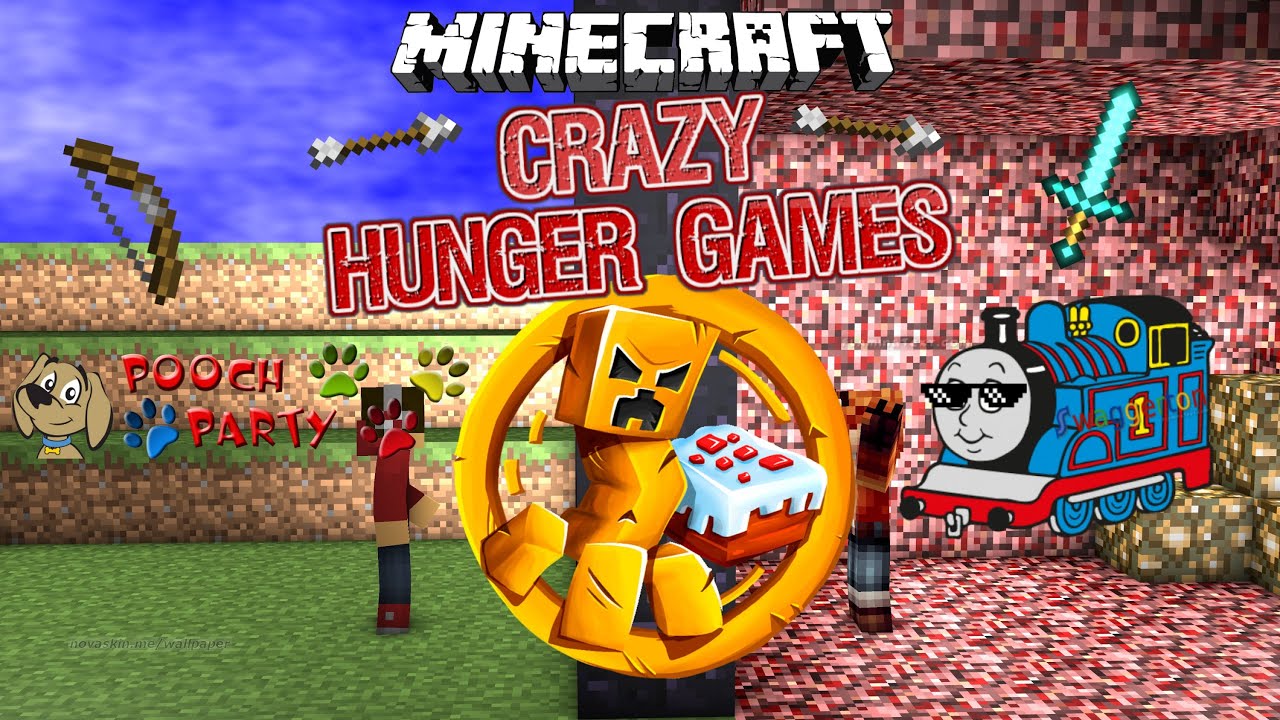 Minecraft Crazy Hunger Games: SWAGGERTON AND POOCH PARTY TIME