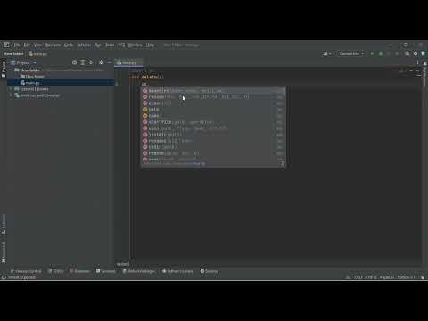 How to delete a folder in python