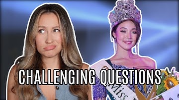 Pageant Interview Questions (On Stage Questions) PRACTICE WITH ME Ep. 9