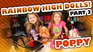 Rainbow High Poppy Rowan UNBOXING with Sunny Madison Violet Willow & more Toy Review & Pretend Play