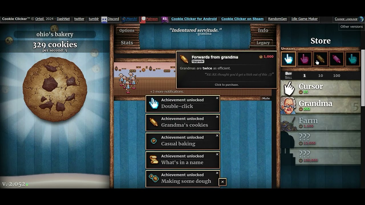 cookie clicker 1 - YouTube